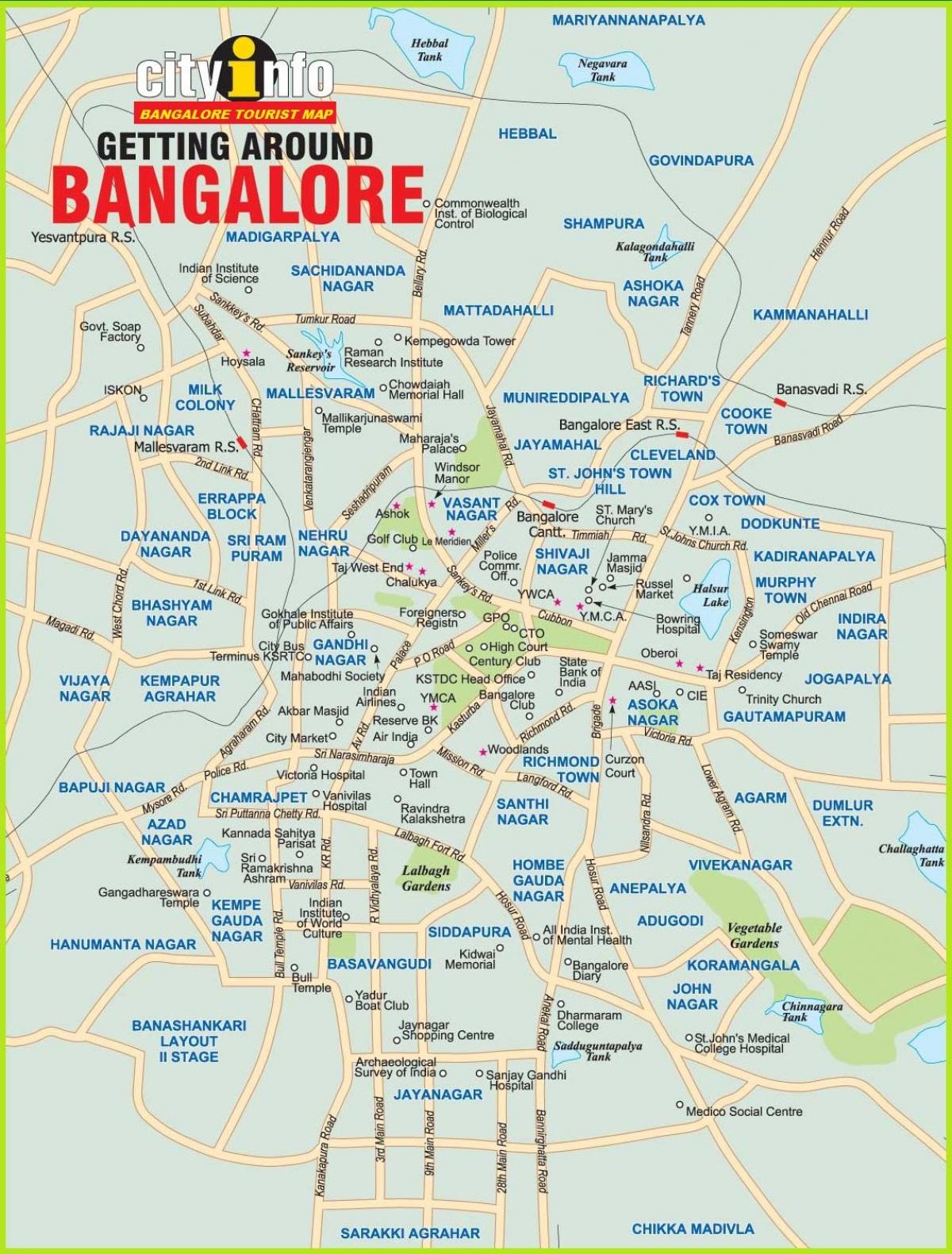 Karte von Bengaluru