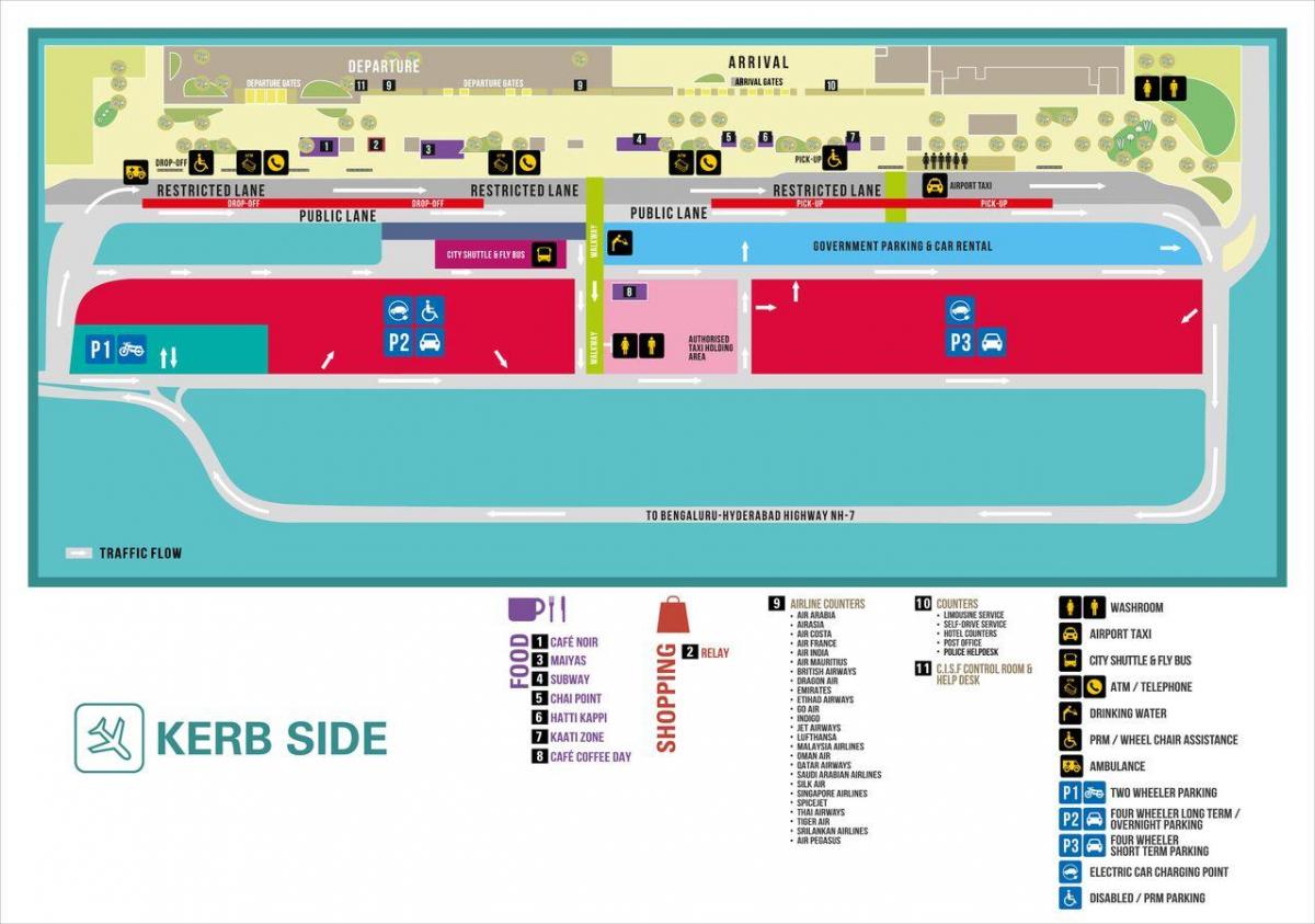 Kempegowda international airport Landkarte