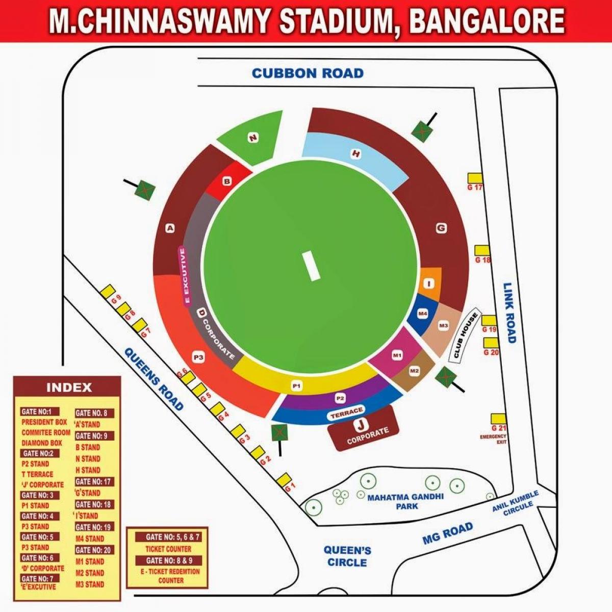 Chinnaswamy Stadion anzeigen